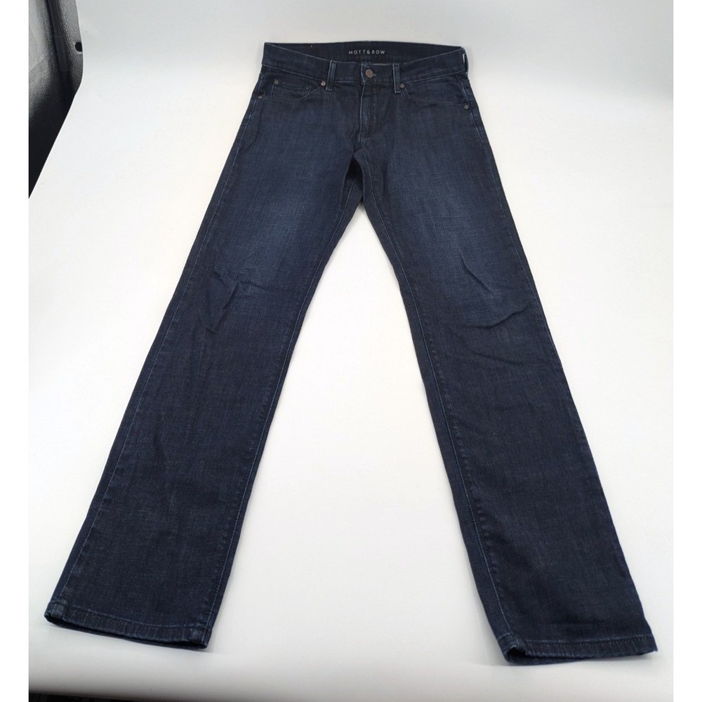Mott & Bow Slim Mosco Jeans Men's 32x34 Medium‎ Wash Blue Stretch Denim Premium